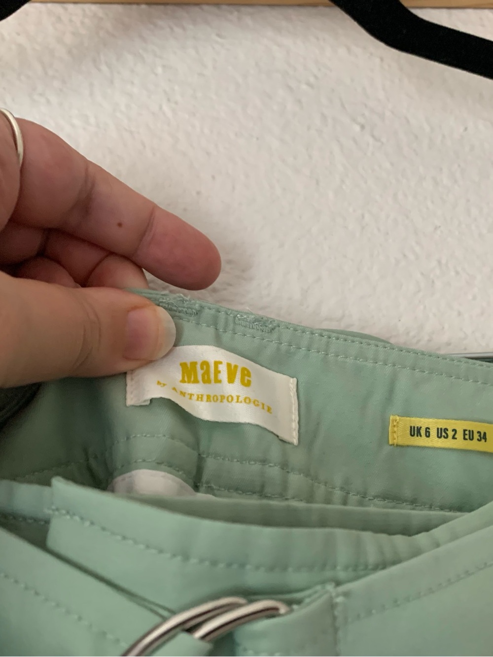 NWT Anthropologie Maeve Belted Tapered Pants, Size 2 - Picture 6 of 8